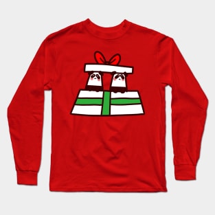 Christmas Twin Pandas Long Sleeve T-Shirt